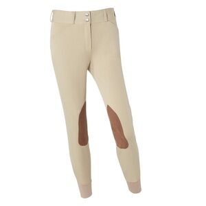 Dover Saddlery Girls Tan Breeches